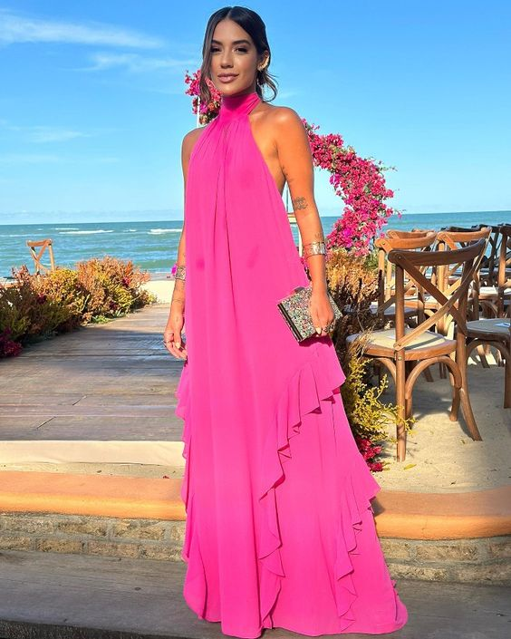 Simple A-line Sleeveless Prom Dress,Wedding Guest Dress