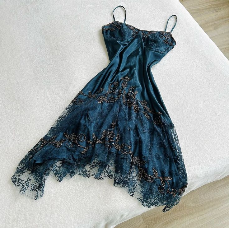 Vintage Navy Blue Satin Lace Beaded Short Cocktail Dress 8th Grade Homecoming Dress