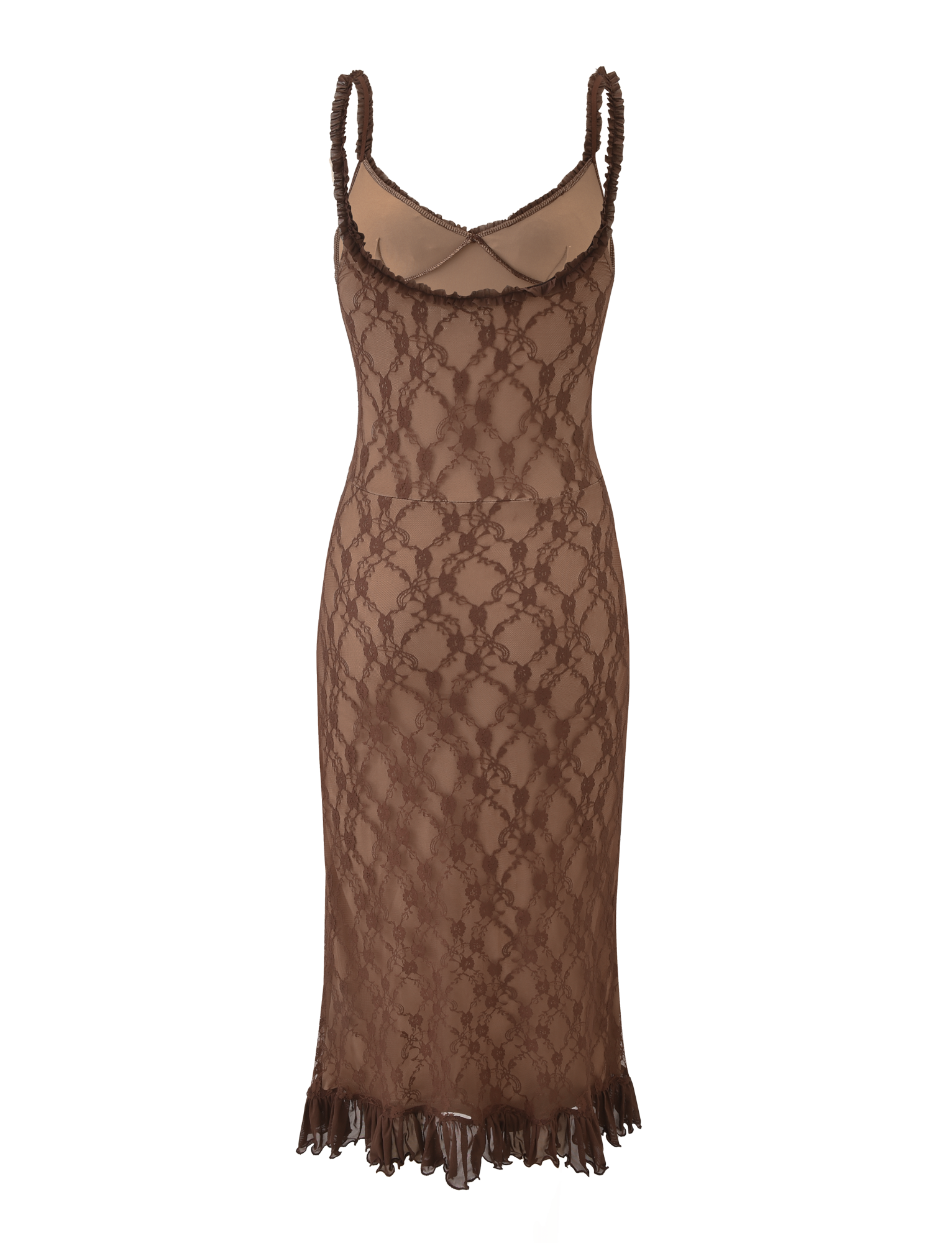 DEJA DRESS - BROWN LACE