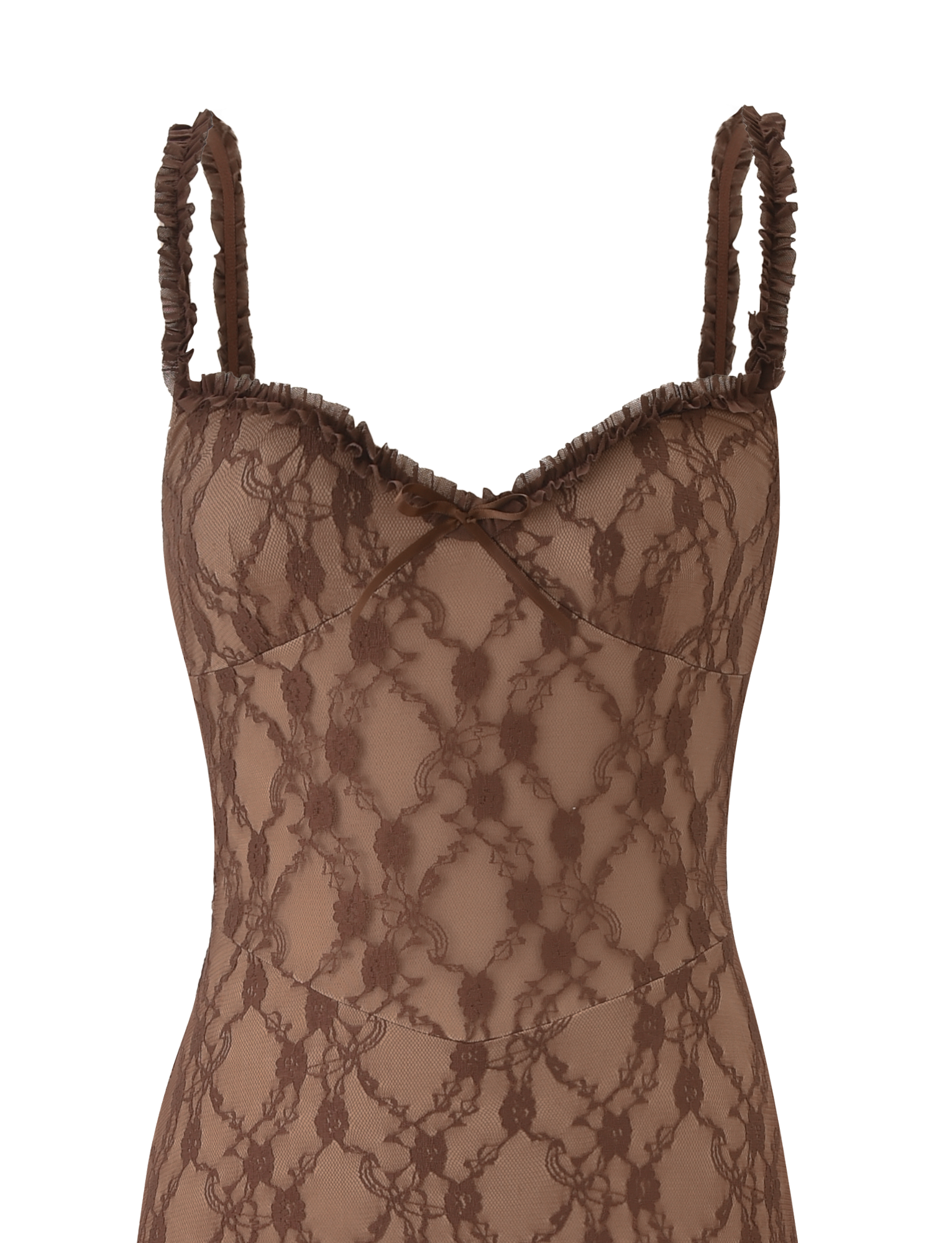 DEJA DRESS - BROWN LACE
