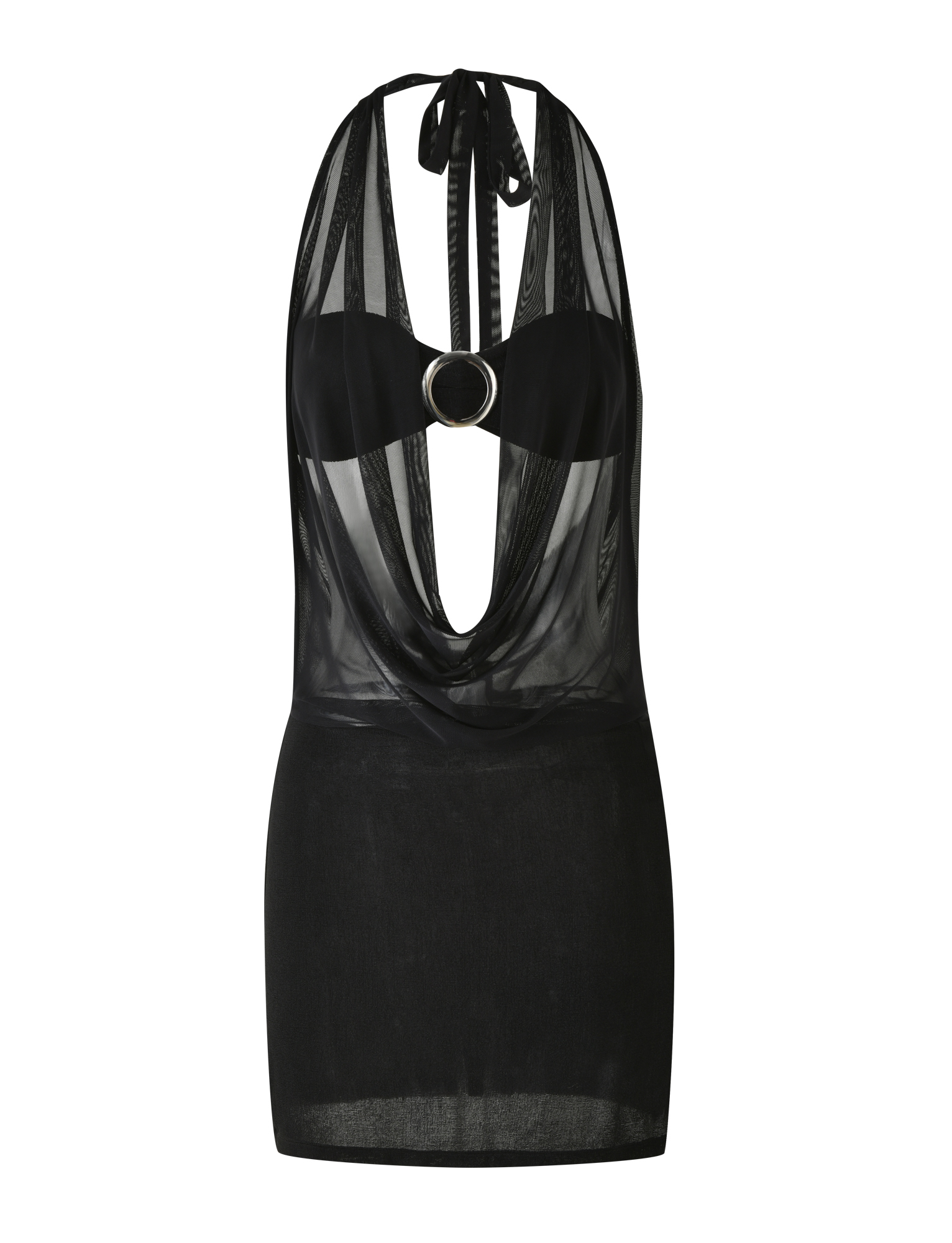 MAKENA TWO - PIECE DRESS - BLACK