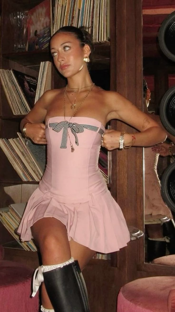 Charming Strapless Pink A Line Short Homecoming Dress Birthday Outfits