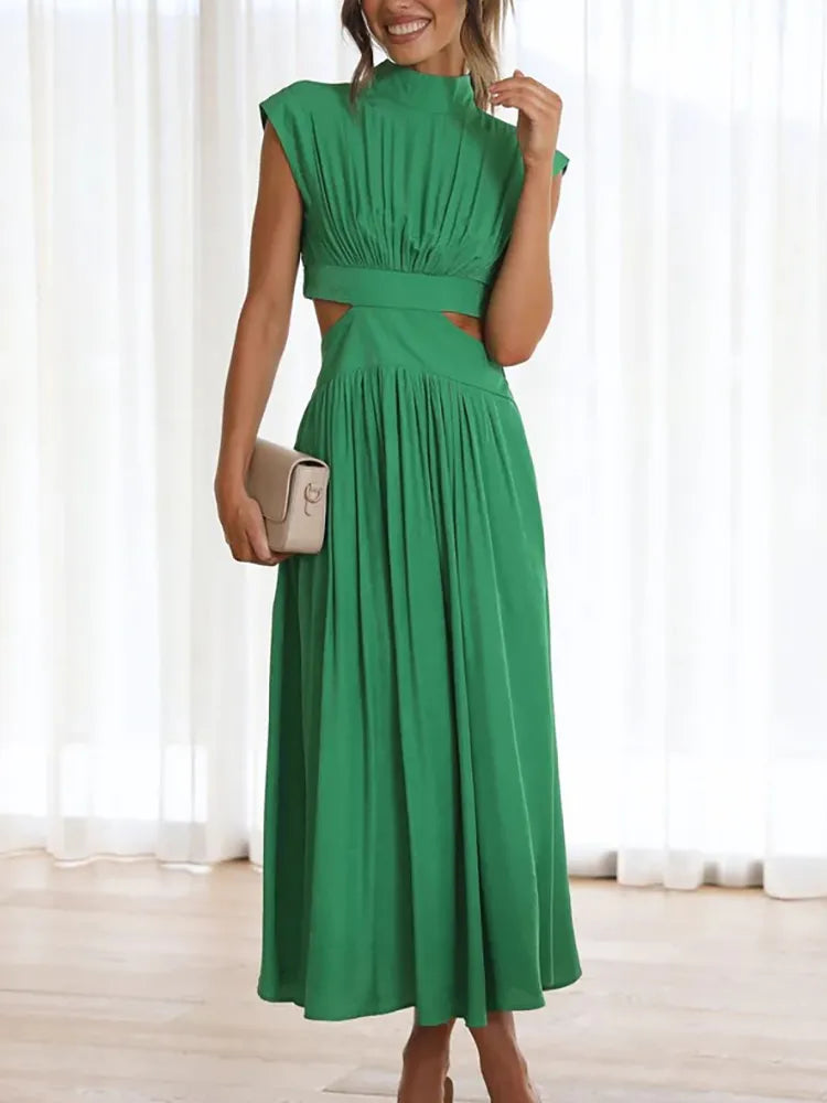 Fabiola Aesthetic Dress with Cutouts Designer Edit