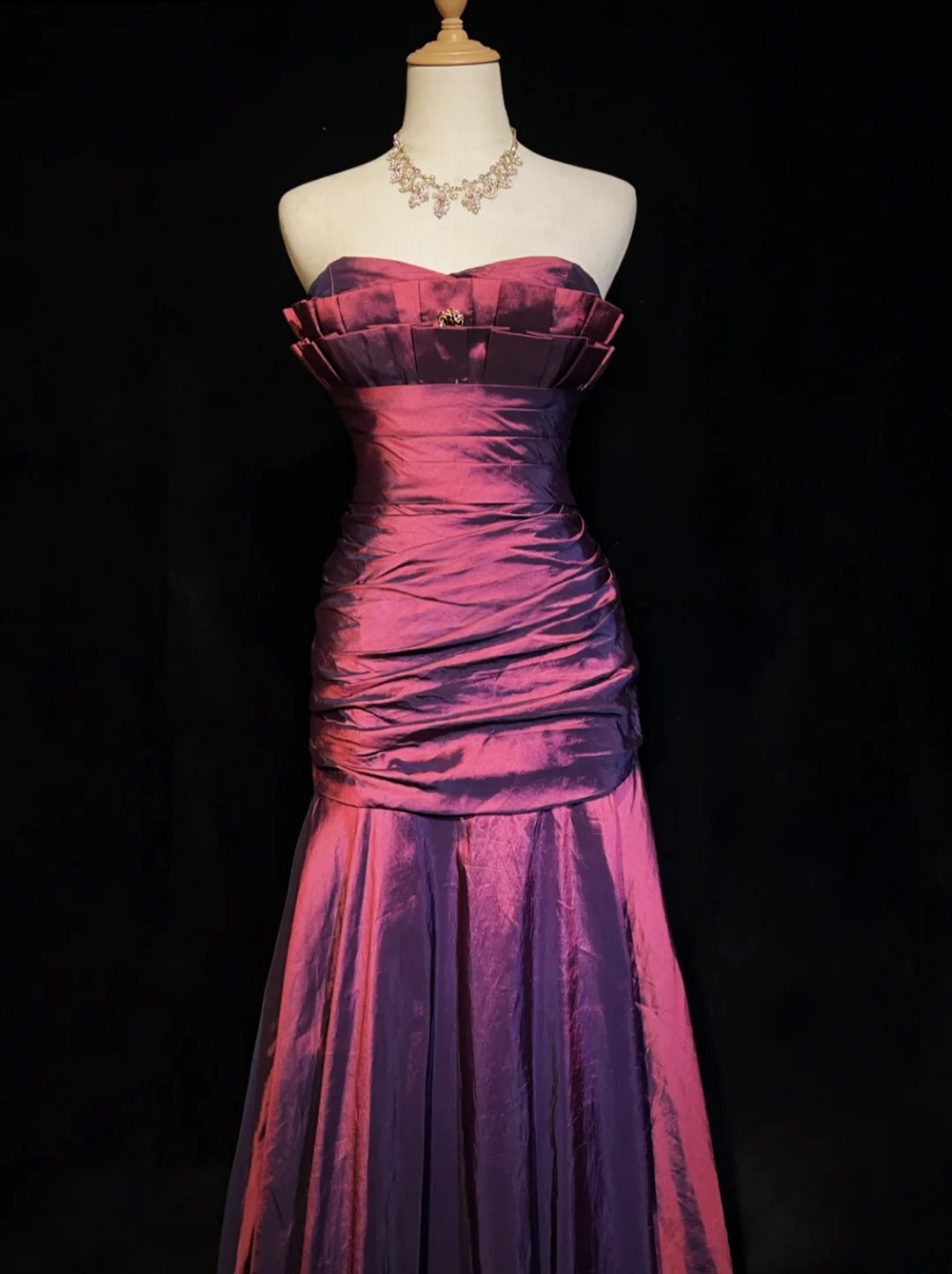 Taffeta Mermaid Long Prom Dress Formal Evening Gown J9663