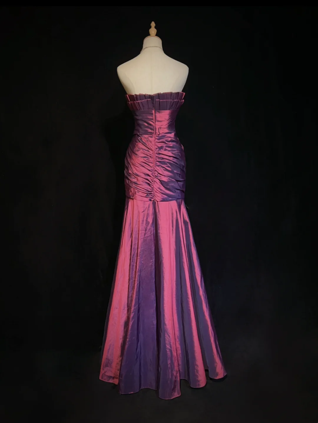 Taffeta Mermaid Long Prom Dress Formal Evening Gown J9663