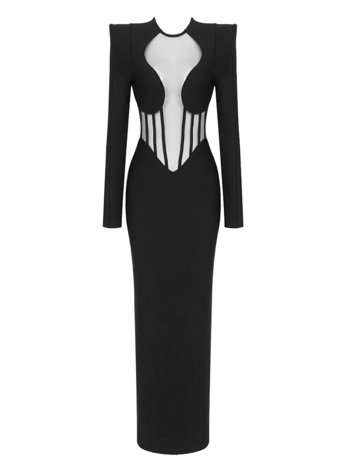 Thalassa Long Sleeve Bandage Dress