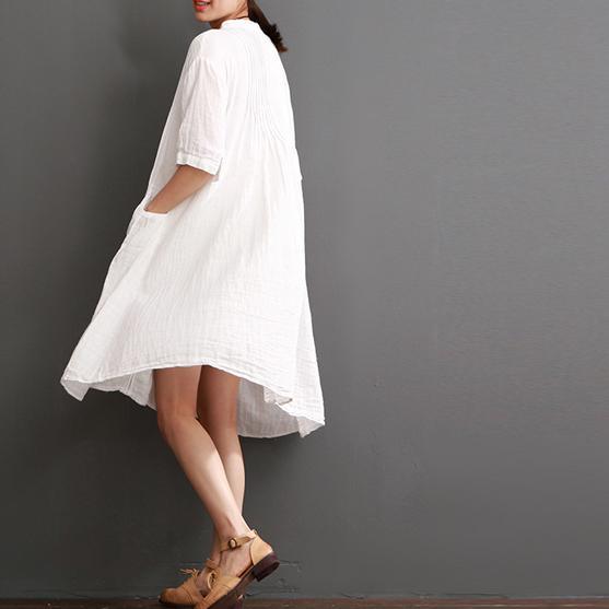 white cotton dresses for summer plus size cotton sundress
