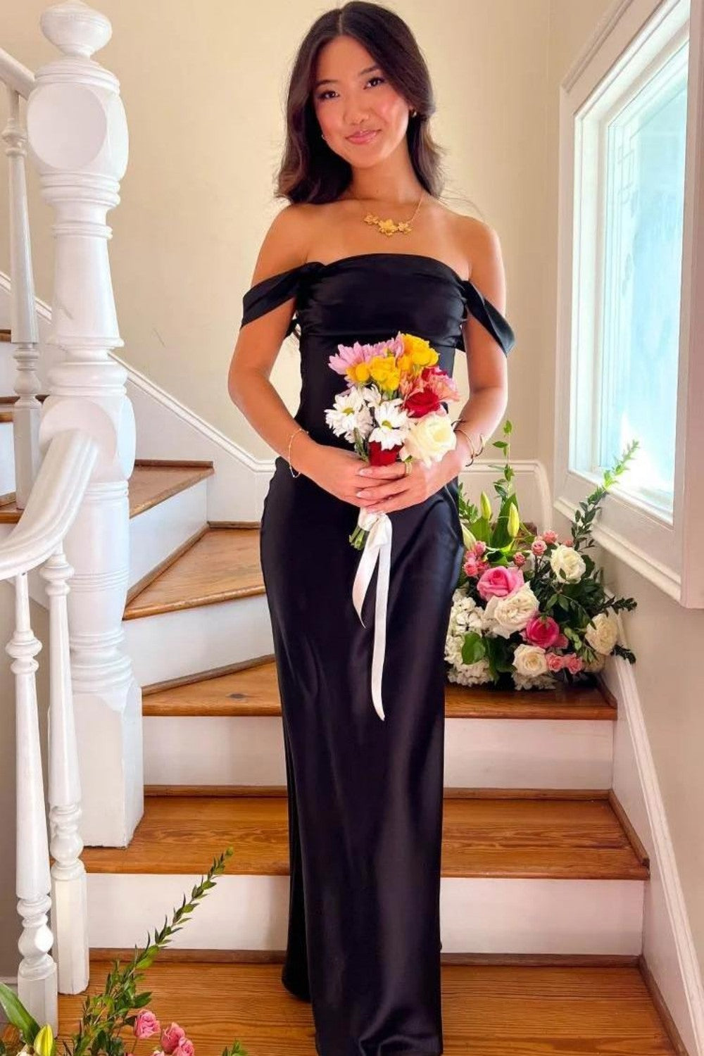 Chic Sheath Off the Shoulder Lilac Long Prom Dress with Ruched