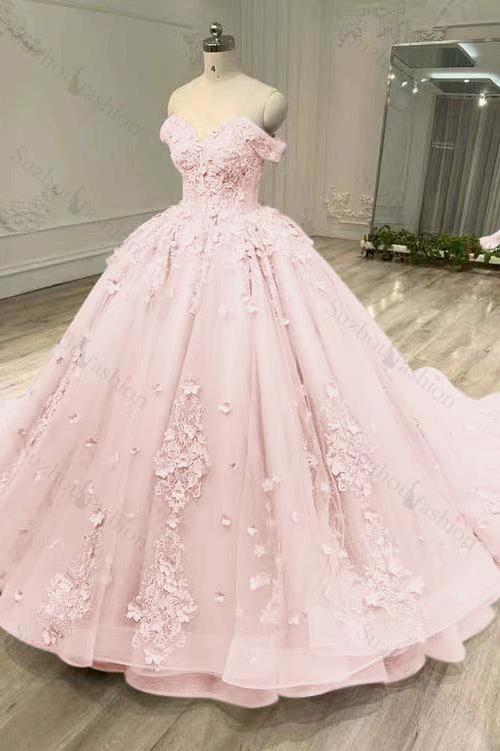 Tulle Sleeveless Off the Shoulder Long Evening Formal Dress With Appliques