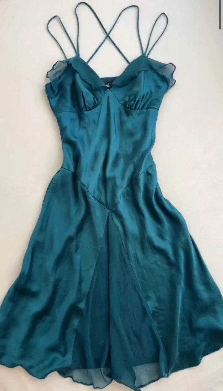 A-line Turquoise Sleeveless Homecoming Dress Fall Dress (ZD12148)
