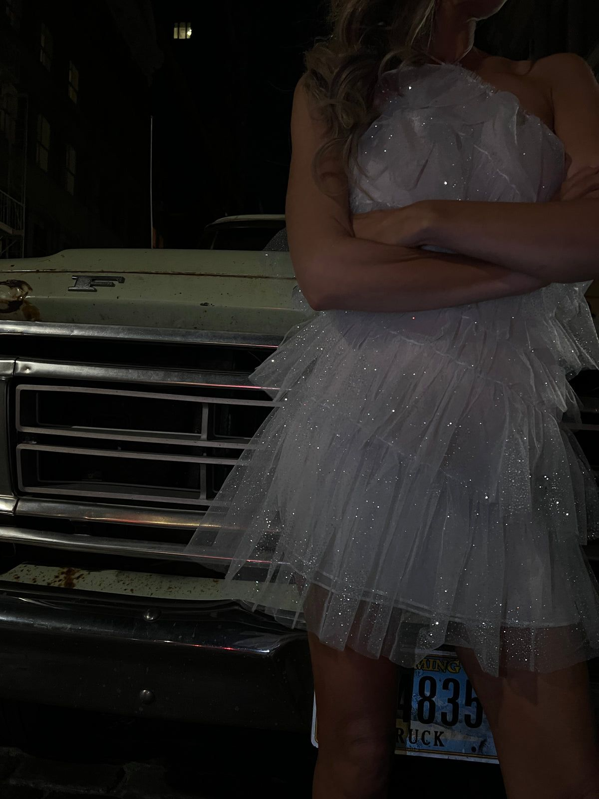Pretty Halter White Tulle Sequin Layered Formal Homecoming Dress Short Cocktail Dress Birthday Outfits