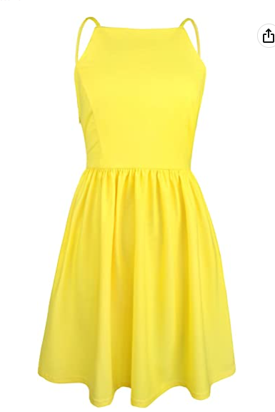 Women Sexy Spaghetti Strap Party Dress Open Back Homecoming Dress Back to School Dress - View 5 | FashionDia