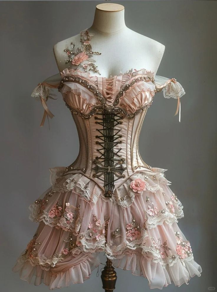 Vintage Pink Chiffon Lace Beaded Floral Short Homecoming Dress Birthday Dress