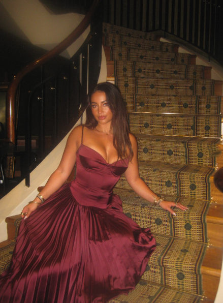Beautiful A line Spaghetti Straps Burgundy Long Satin Party Dresses Prom Dress