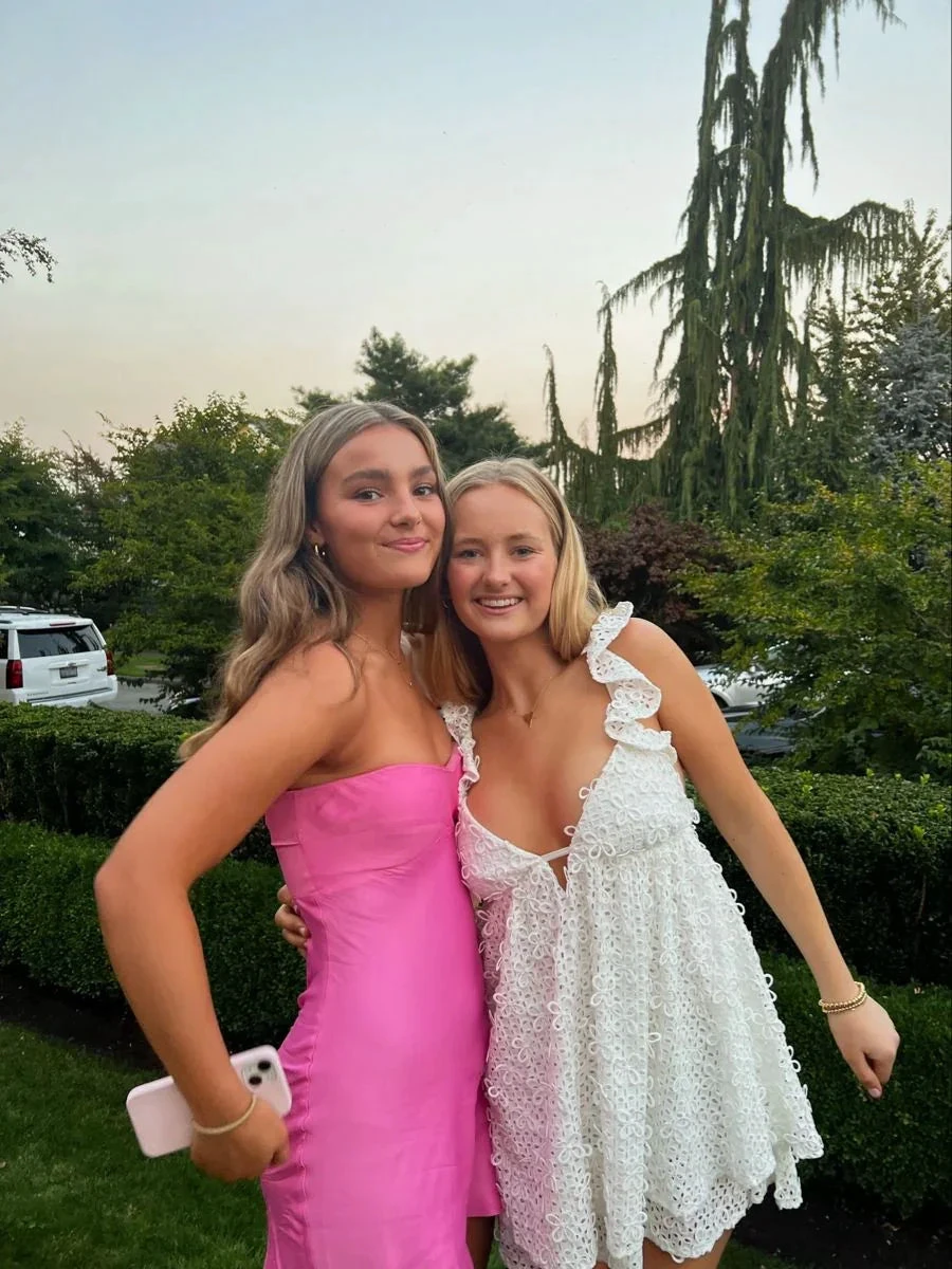 Pink Strapless Homecoming Dress Mini Dress (ZD12737)
