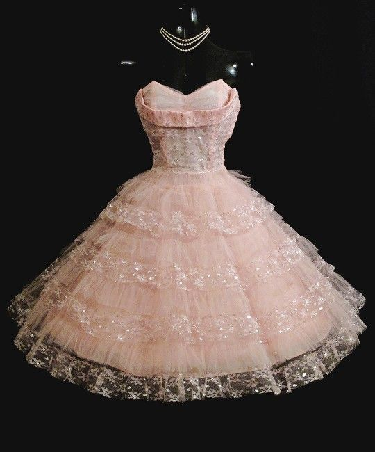 Cute Pink Strapless Tulle Sequin Short Party Dress A-Line Graduation Homecoming Dress - FashionDia