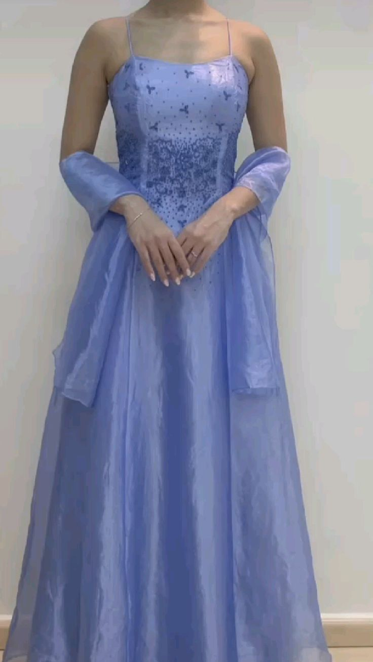 Charming Straps Lilac Organza Party Evening Dress A-Line Prom Dress - FashionDia