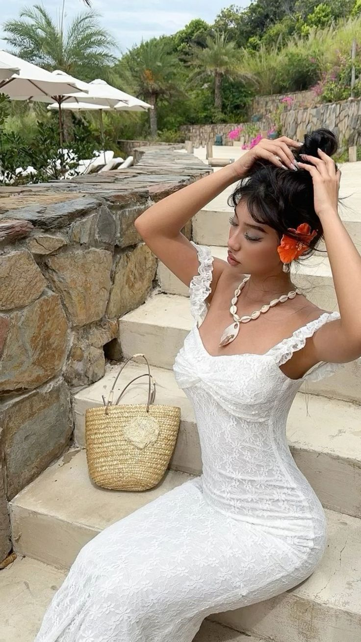 Cute White Lace Sheath Long Party Prom Dress Formal Evening Gown