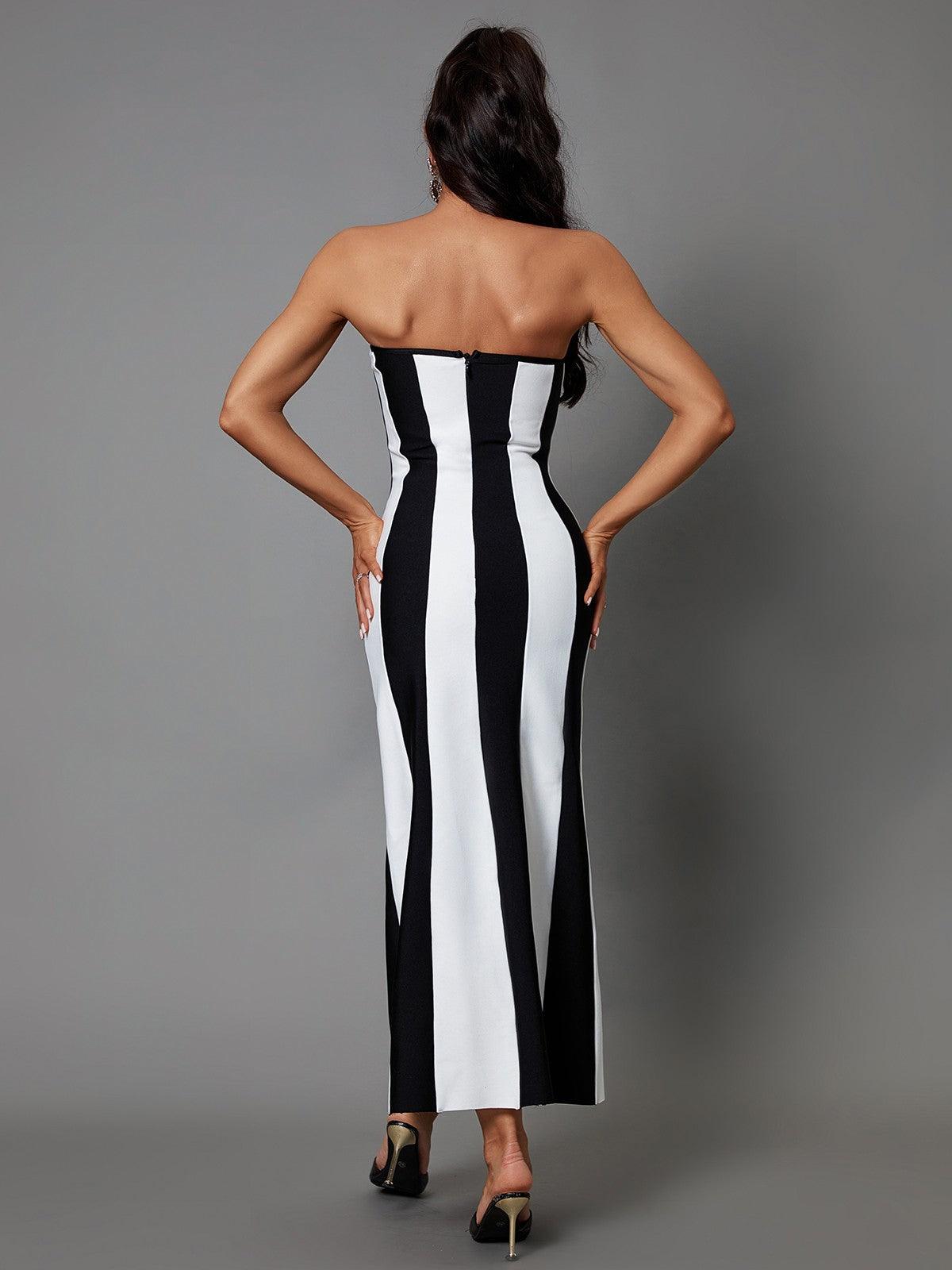 Vashti Strapless Bandage Maxi Dress