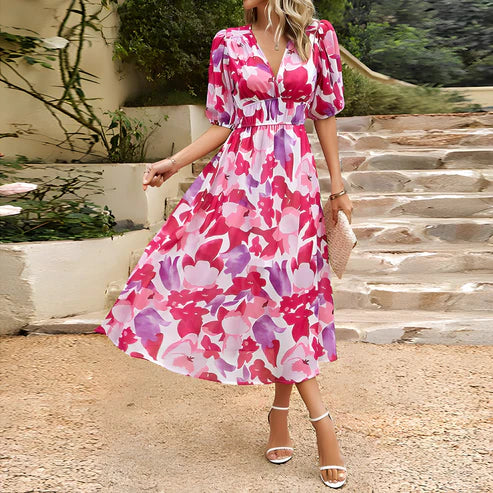Statement Carmen Midi Dress for Women Occasion Edit