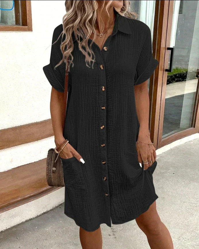Rowan Timeless Oversized Polo Dress Elevated Occasion Wear