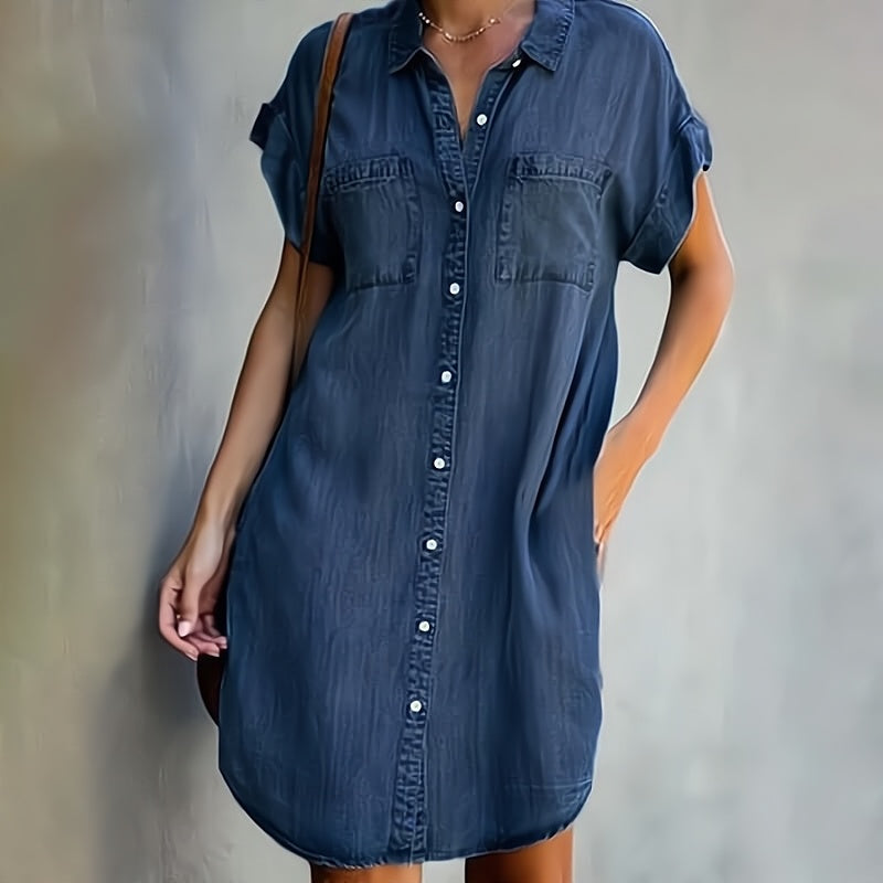 Lourdes Timeless Denim Dress Evening Wear Edit