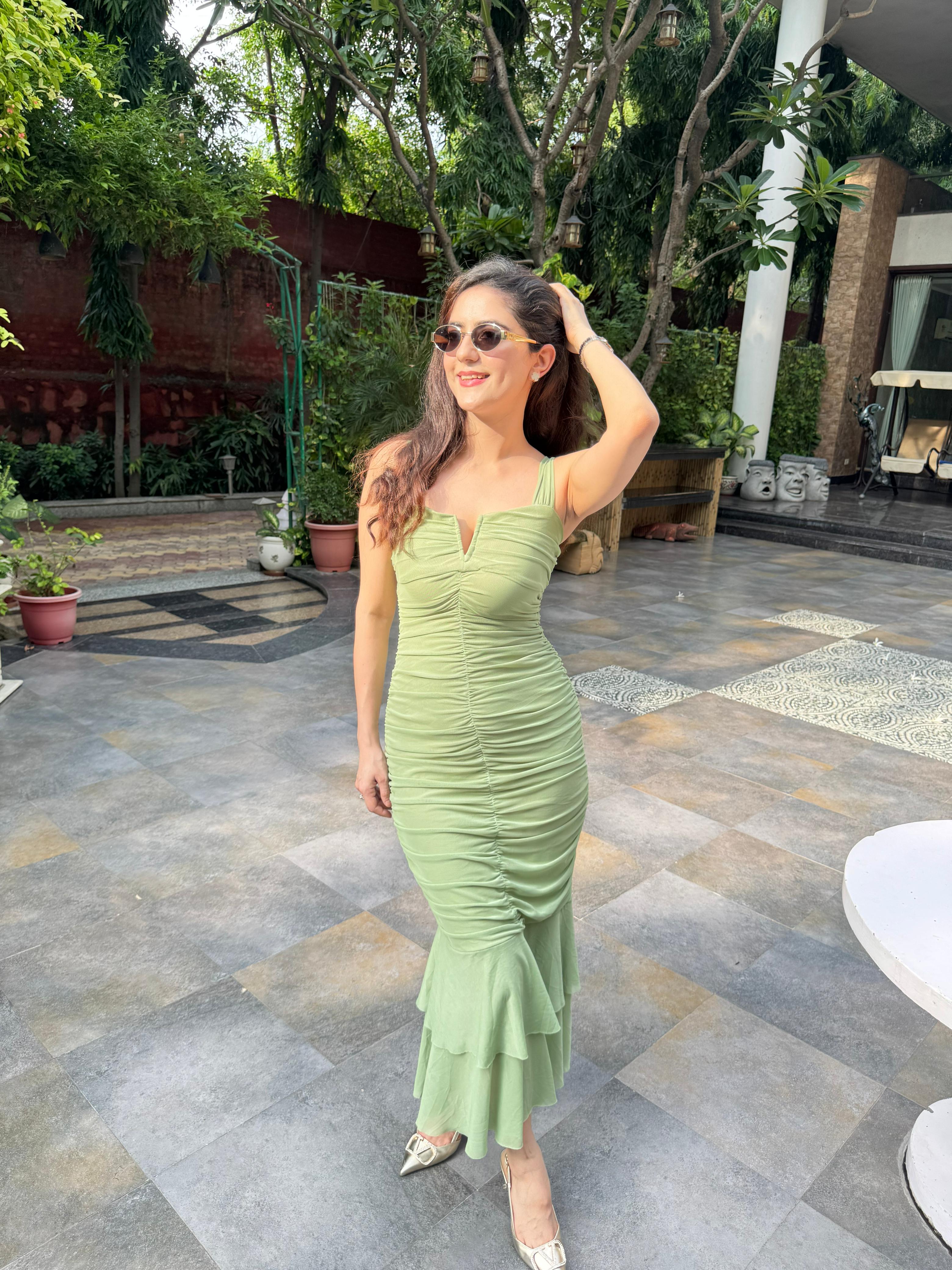 Kayla Maxi Dress Green