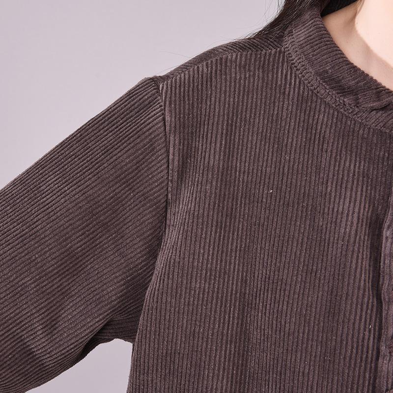 Trendy Spring Thicken Warm Corduroy Dress