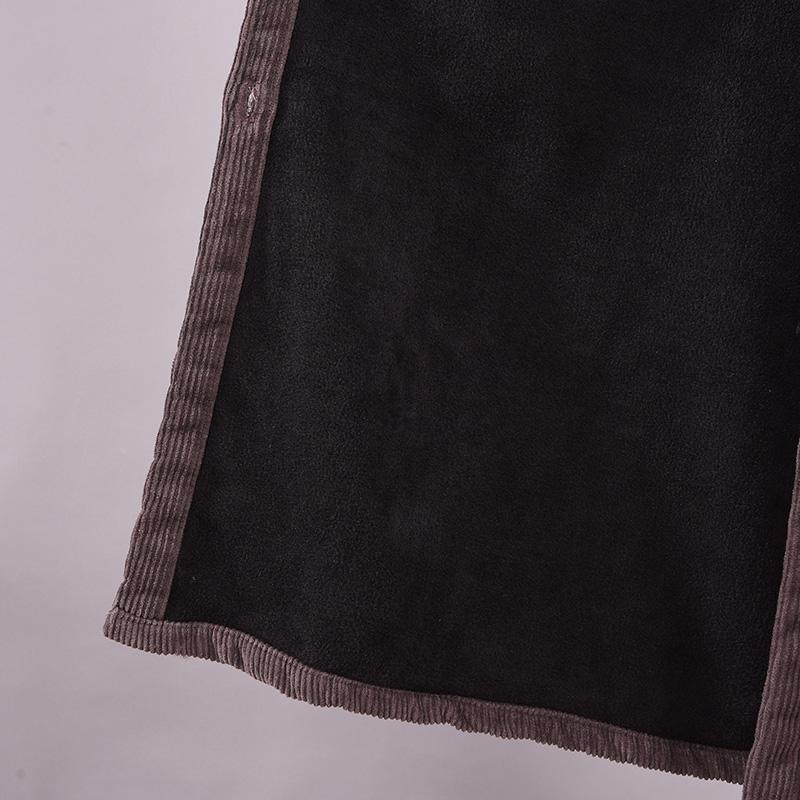 Trendy Spring Thicken Warm Corduroy Dress
