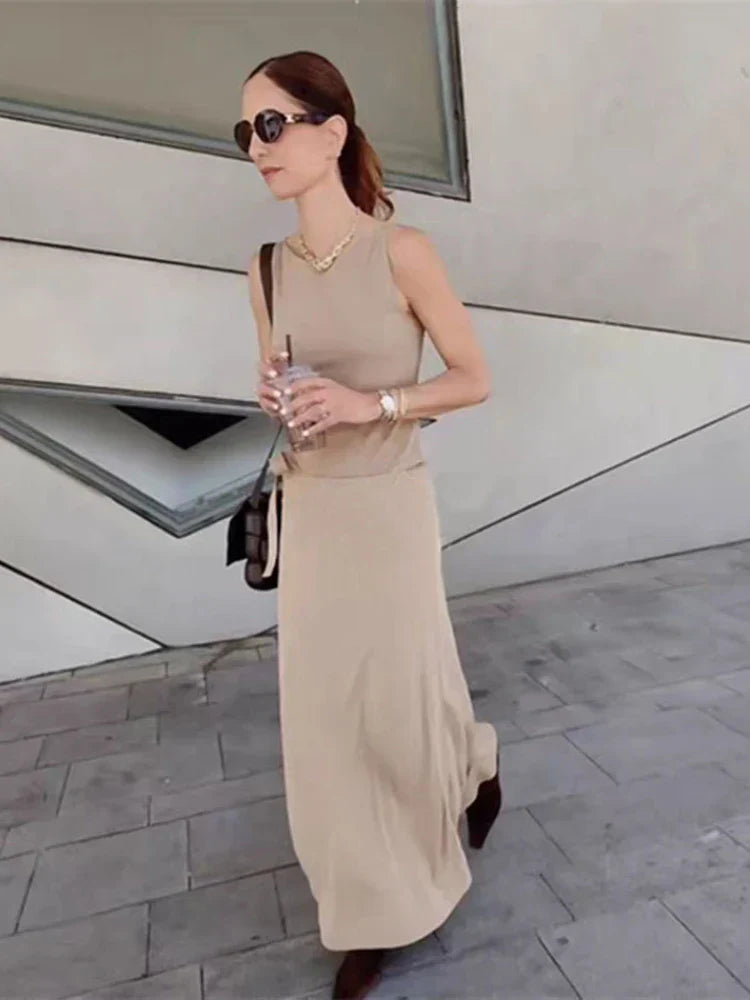 High Street Chic Slash Neck Tank Top