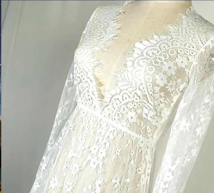 Floral VNeck Elegant Lace Long Deep Casual Bodycon Dress