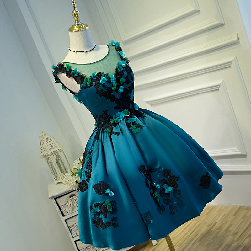 A-Line V-Neck Short Homecoming Dress - FashionDia