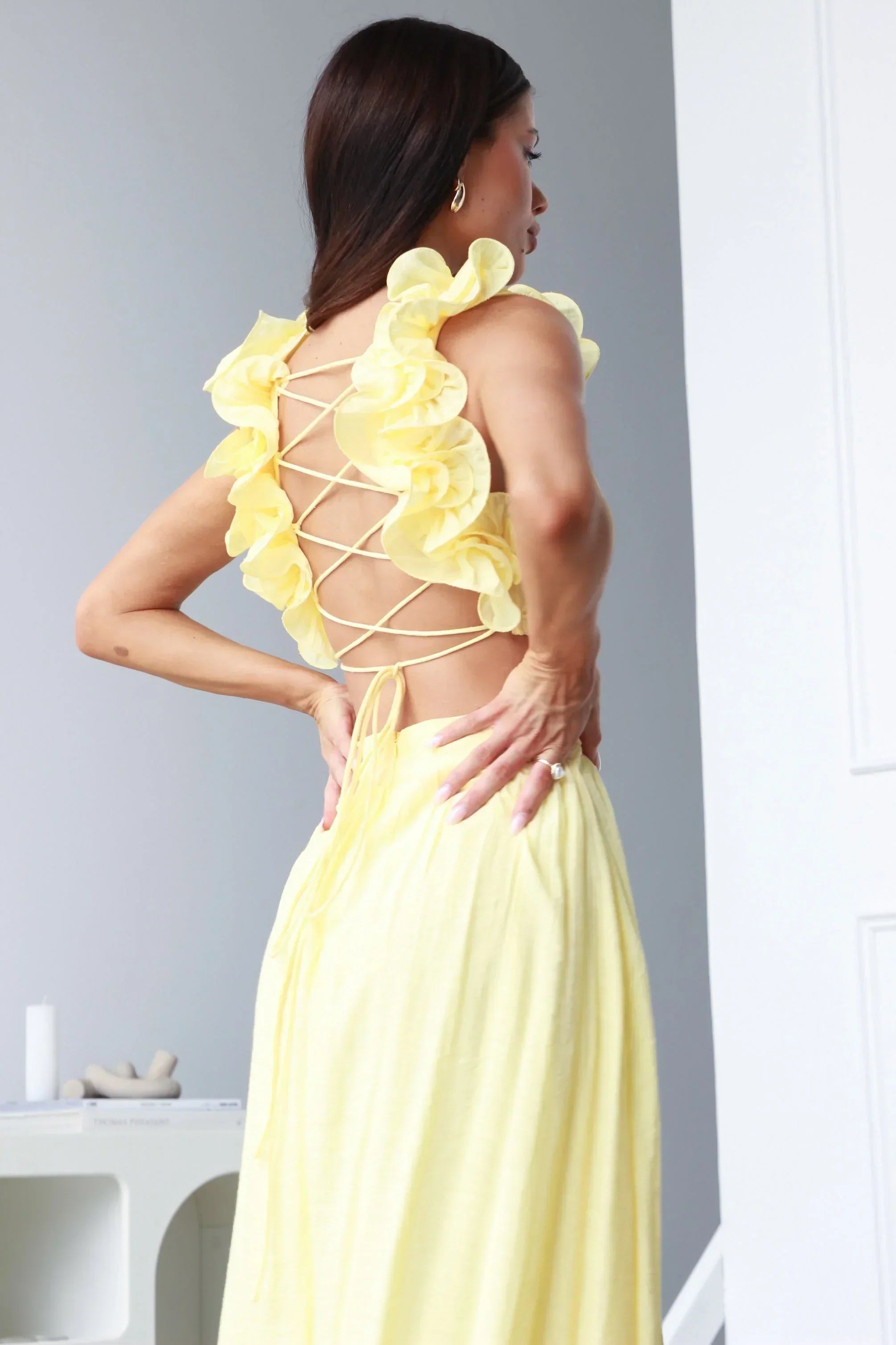 Lanae | Elegant Dress With Deep V Neck