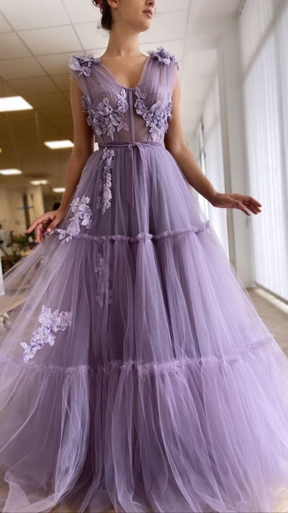 A-line long evening Dress Prom Dresses C509