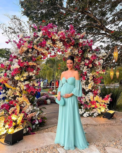 Strapless Long Chiffon Empire Waist Maternity Bridesmaid Dresses,Long Prom Dress