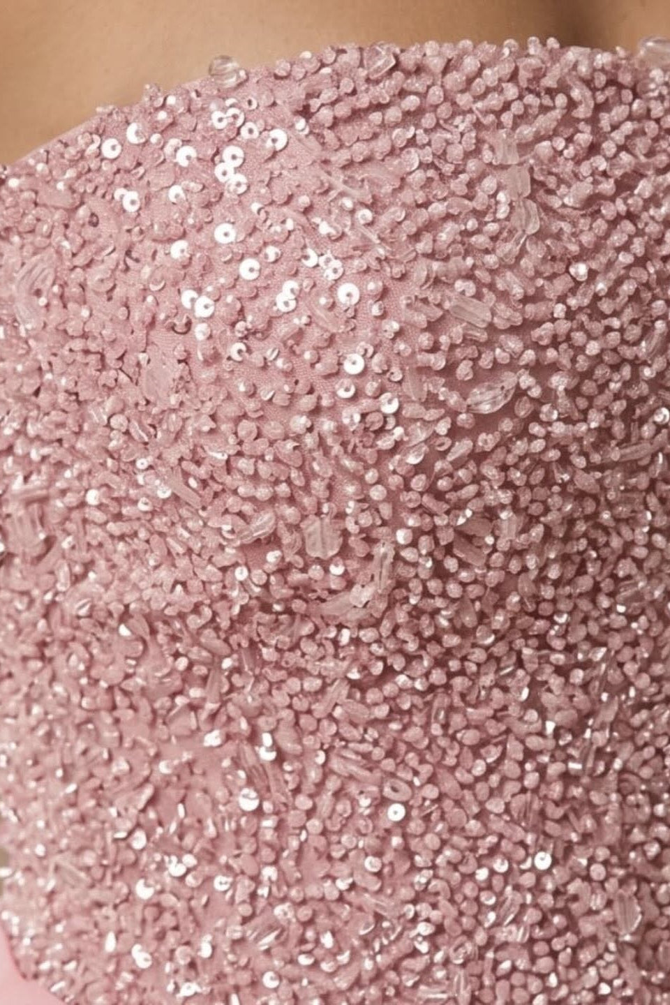 Glamorous Pink Strapless Sleeveless Mermaid Prom Dresses Sheath Sequins With Pleats