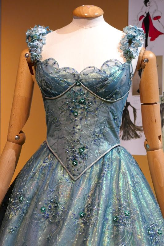 Shiny Blue Sweetheart Neck Satin Tulle Beaded Ball Gown Princess Quinceanera Dress - View 3 | FashionDia