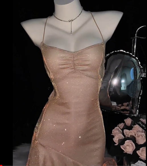 Sexy Pink Straps Ruffles Short Party Dress Cocktail Dress Formal Homecoming Dress - View 2 | FashionDia