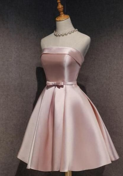 Pink Off-the-Shoulder Short Homecoming Dresses - FashionDia
