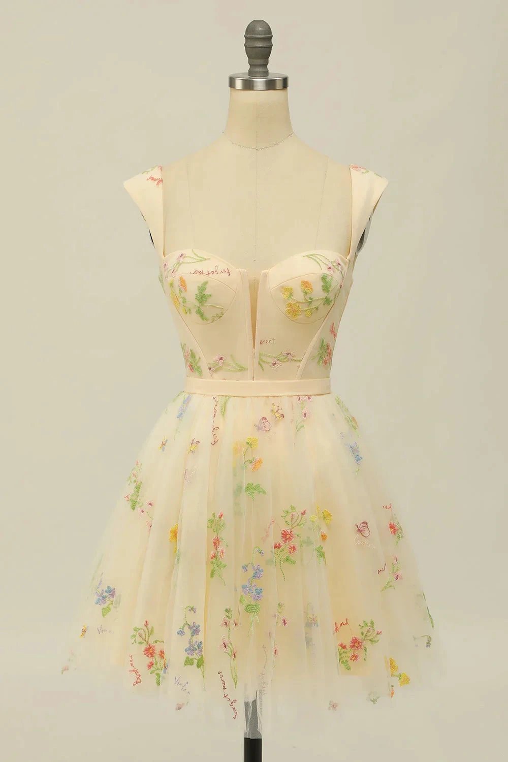 Cute A Line Sweetheart Purple Short Homecoming Dress with Embroidery by WEDTREND