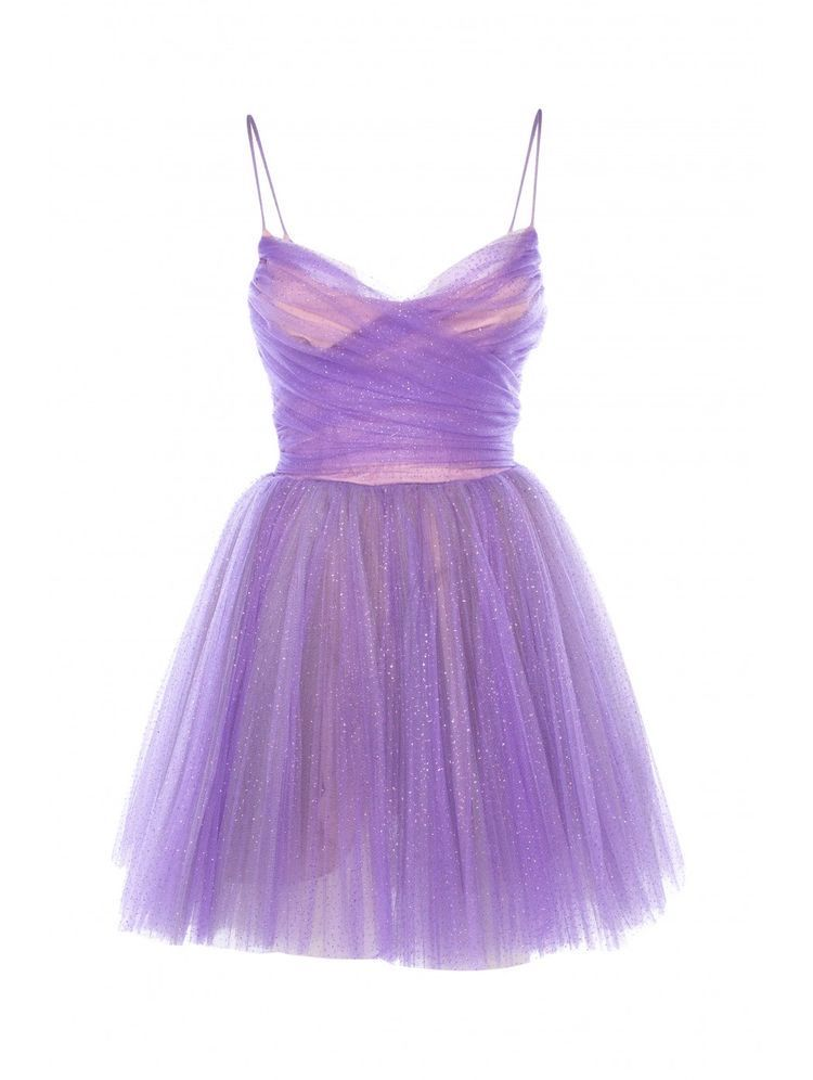 A-Line Spaghetti Straps Tulle Homecoming Dress Cute Birthday Party Dress - FashionDia