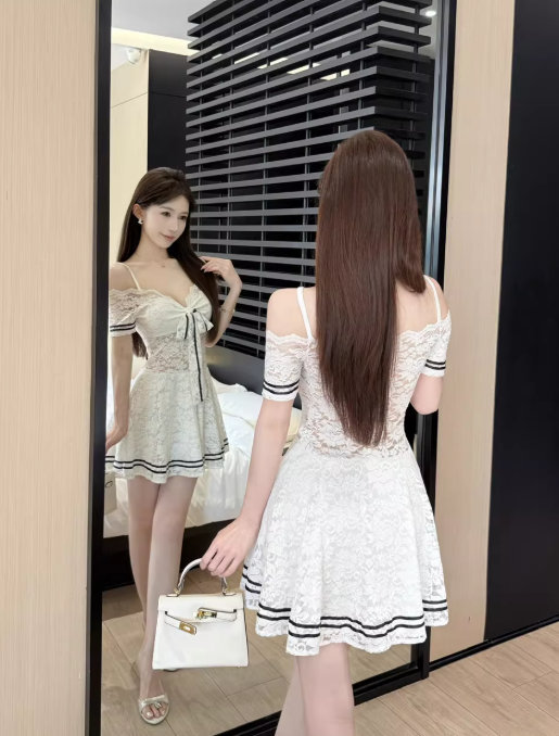 French-style 2026 New Pretty Women's Summer Short Dress
