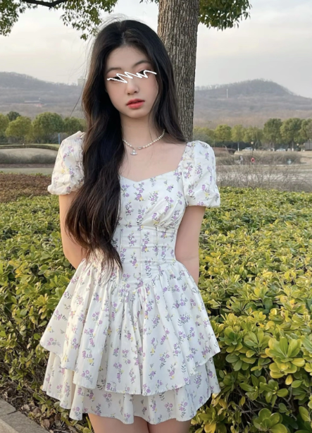 French-style 2026 New Pretty Women's Summer Short Dress