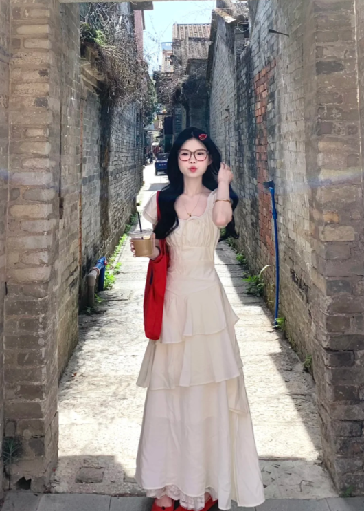 New Pretty French-style Elegant Summer Women's Long Dress - FashionDia