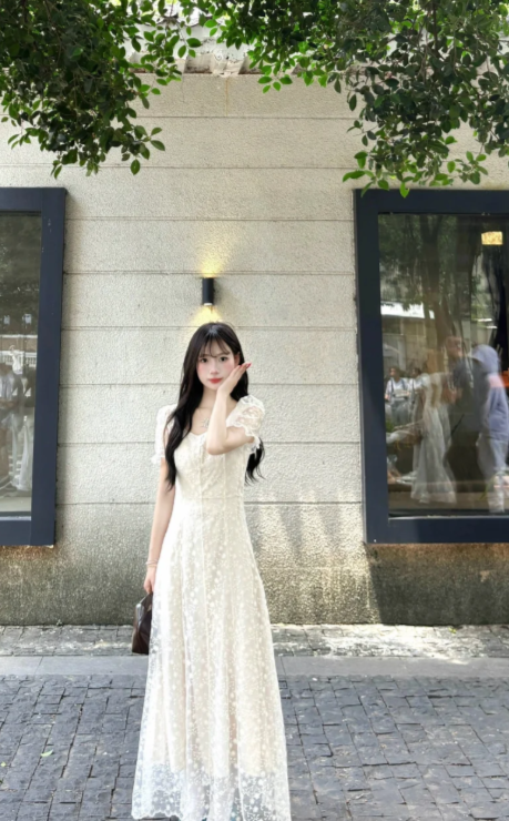 New Pretty French-style Elegant Summer Women's Long Dress - FashionDia
