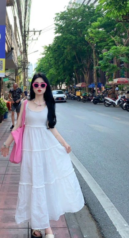 New Pretty French-style Elegant Summer Women's Long Dress