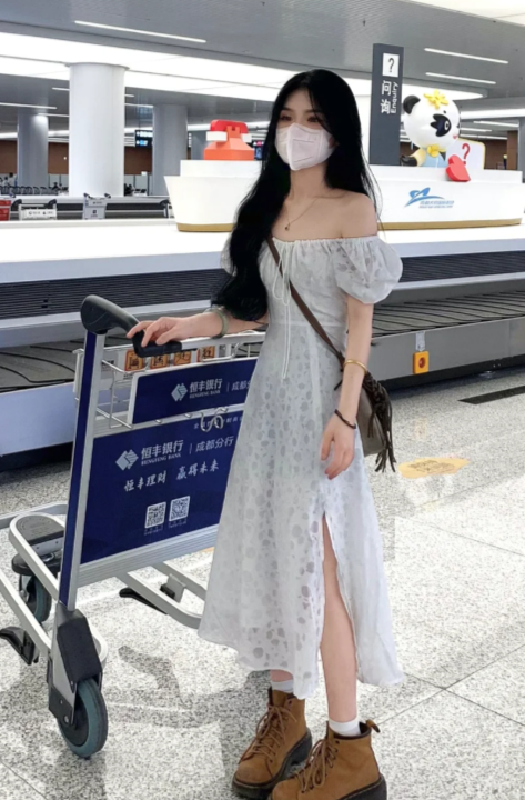 New Pretty French-style Elegant Summer Women's Long Dress