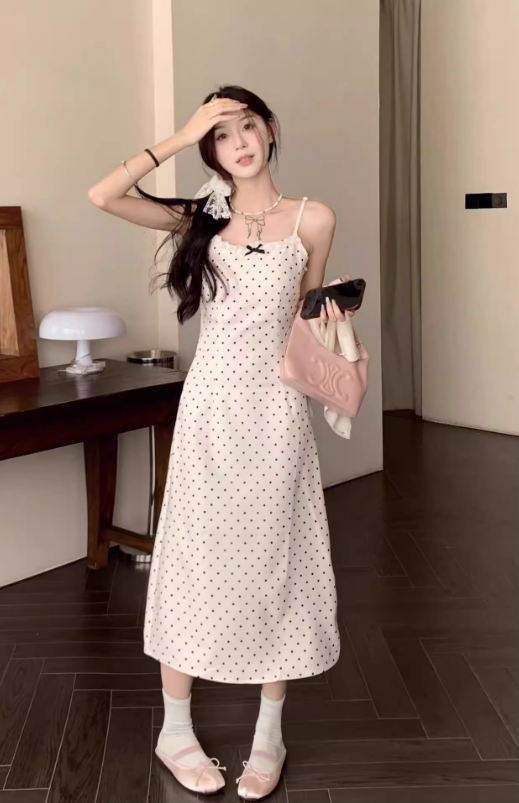 New Pretty French-style Elegant Summer Women's Long Dress - FashionDia