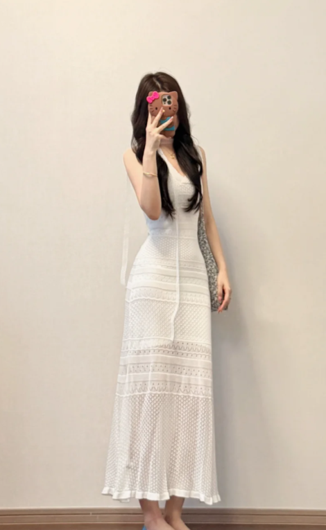 New Pretty French-style Elegant Summer Women's Long Dress - FashionDia