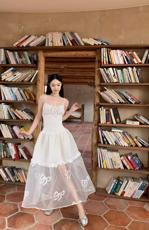 New Pretty French-style Elegant Summer Women's Long Dress - FashionDia